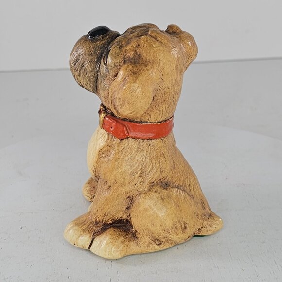 Vintage Tinker Ware Butch Boxer Puppy Dog Figurine Collectible Moorcraft England - Picture 4 of 8